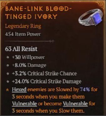 Bane-Link Blood-Tinged Ivory
